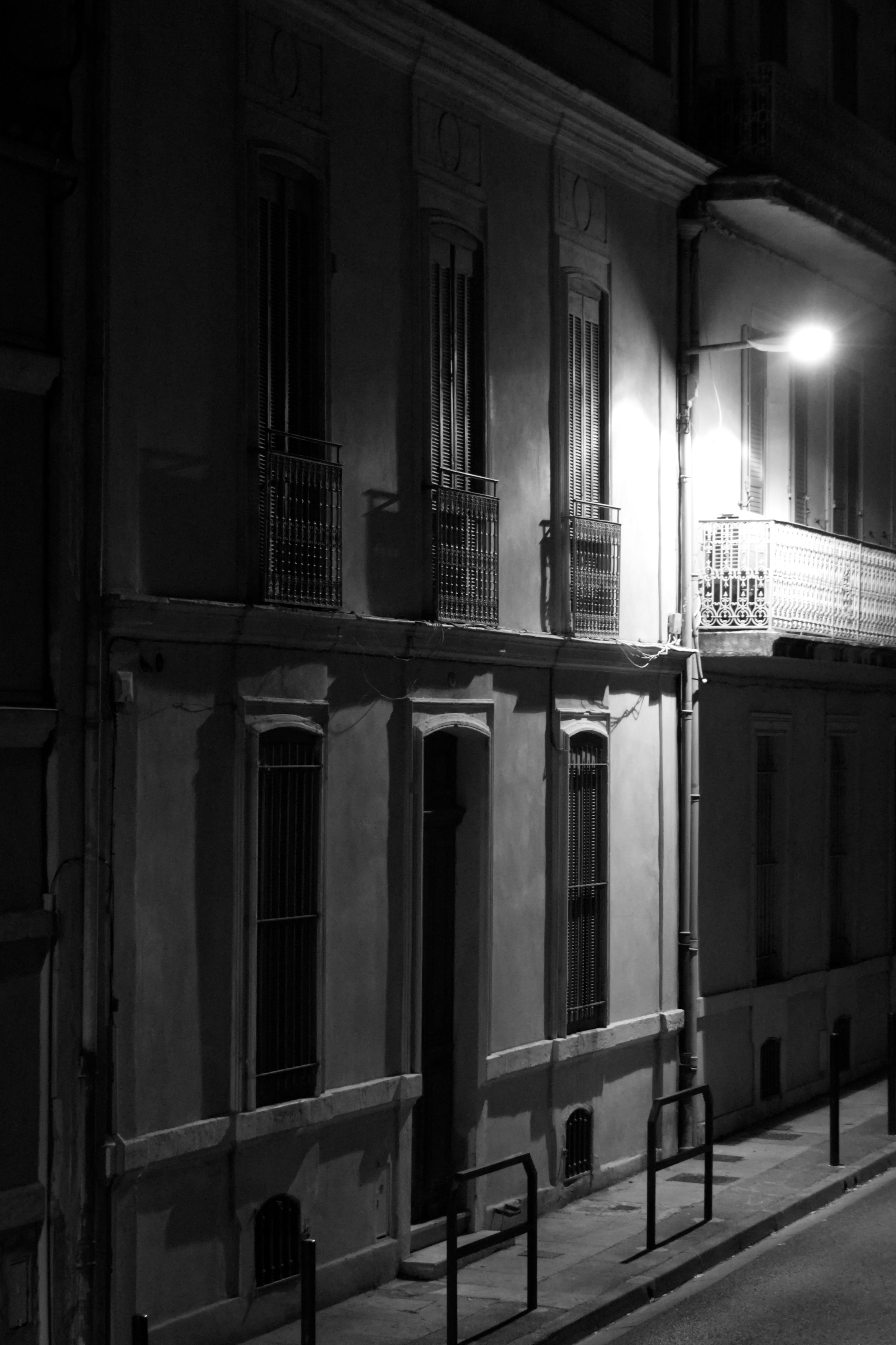 Nîmes Street at Night