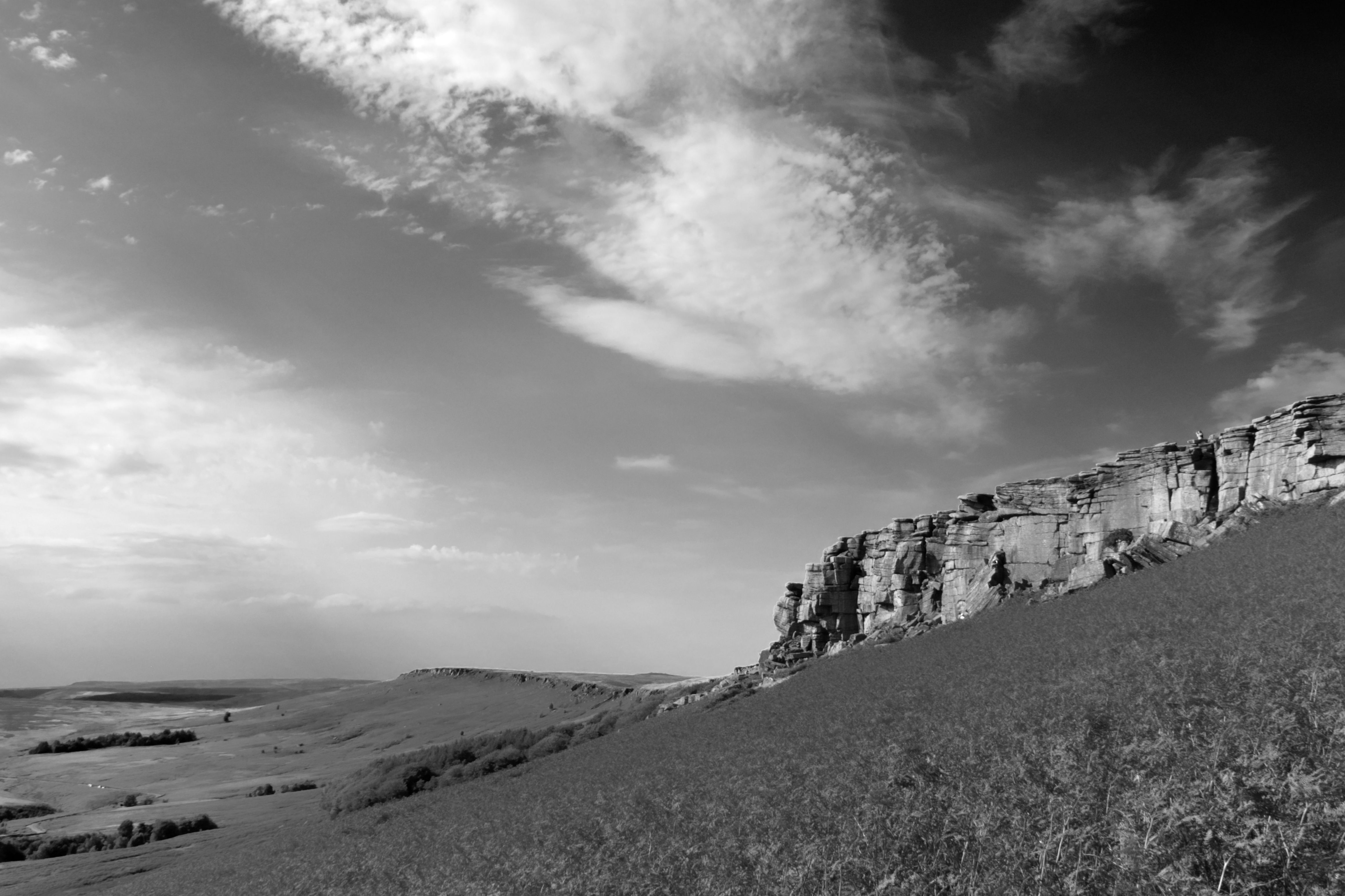 Stanage Edge from Hookcar Sitch